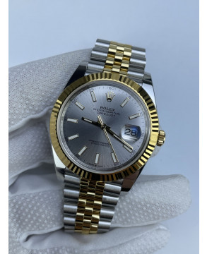 (준비완료/특급배송)NO.3082/롤렉스 데이저스트 126333 41미리 옐로우 골드 콤비 실버 QP공장