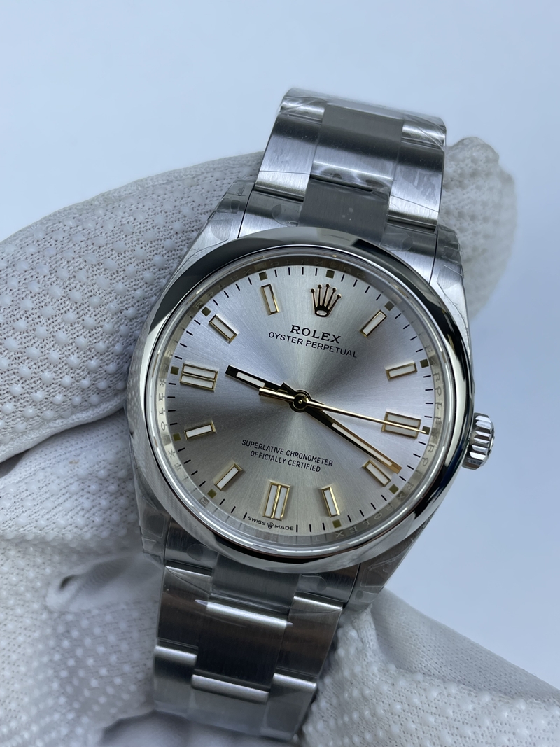 (준비완료/특급배송)NO.3221/vs공장 롤렉스 오이스터 퍼페츄얼 36미리 실버다이얼 스틸브레이슬릿