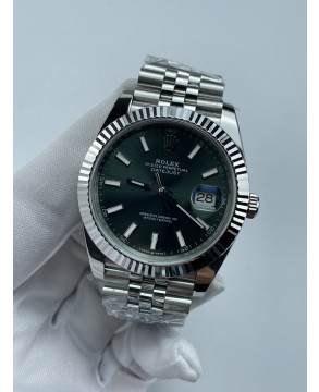 (준비완료/특급배송)NO.3524/롤렉스 데이저스트 41 민트그린 바 인덱스 126334 QP공장
