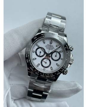 (준비완료/특급배송)NO.3614/초특급 갓성비 데이토나 스틸 세라믹베젤 화이트